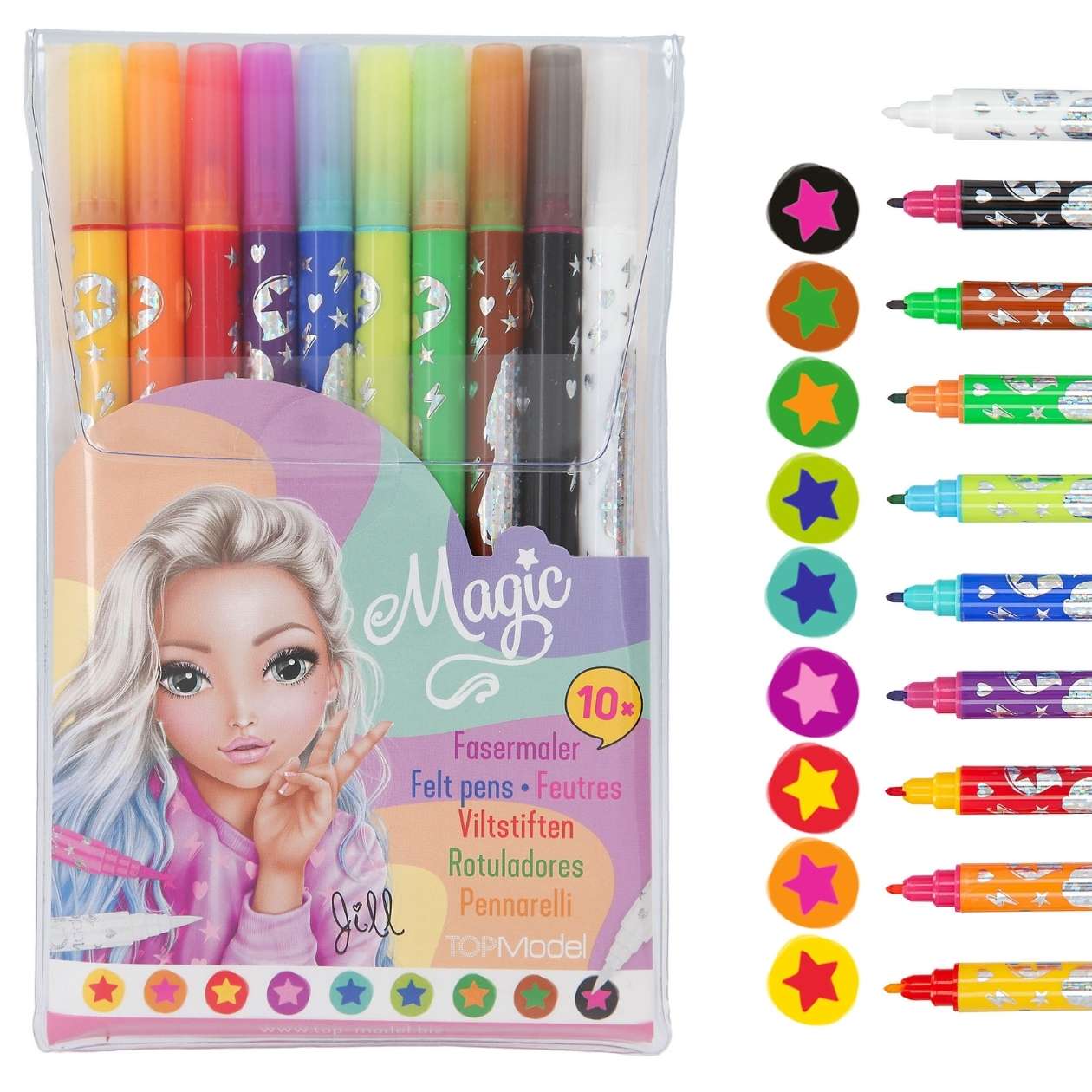 Magic Doppelfasermaler TOPModel, 9 + 1 Magic-Stift