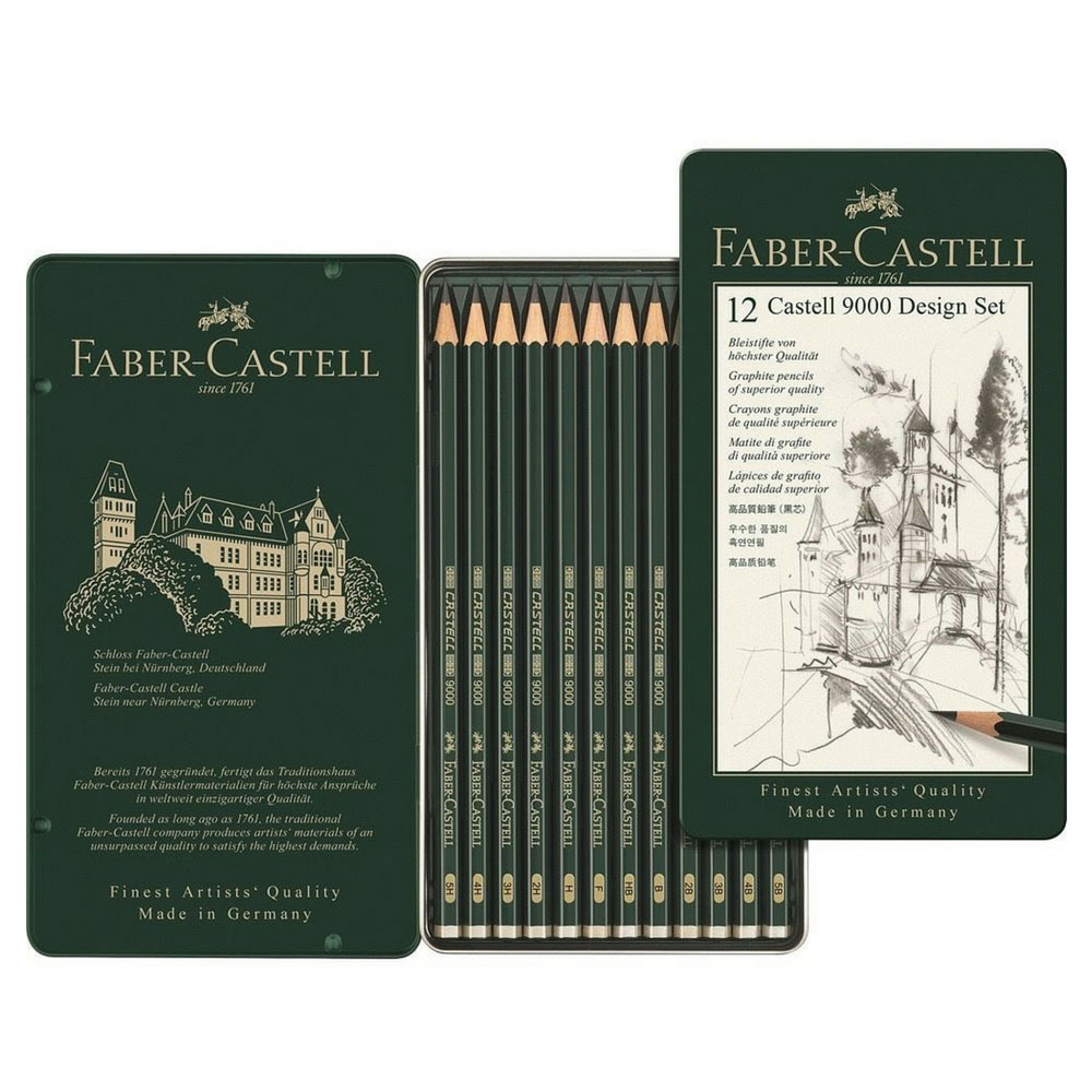 Faber-Castell Bleistift-Set Design, 5B bis 5H