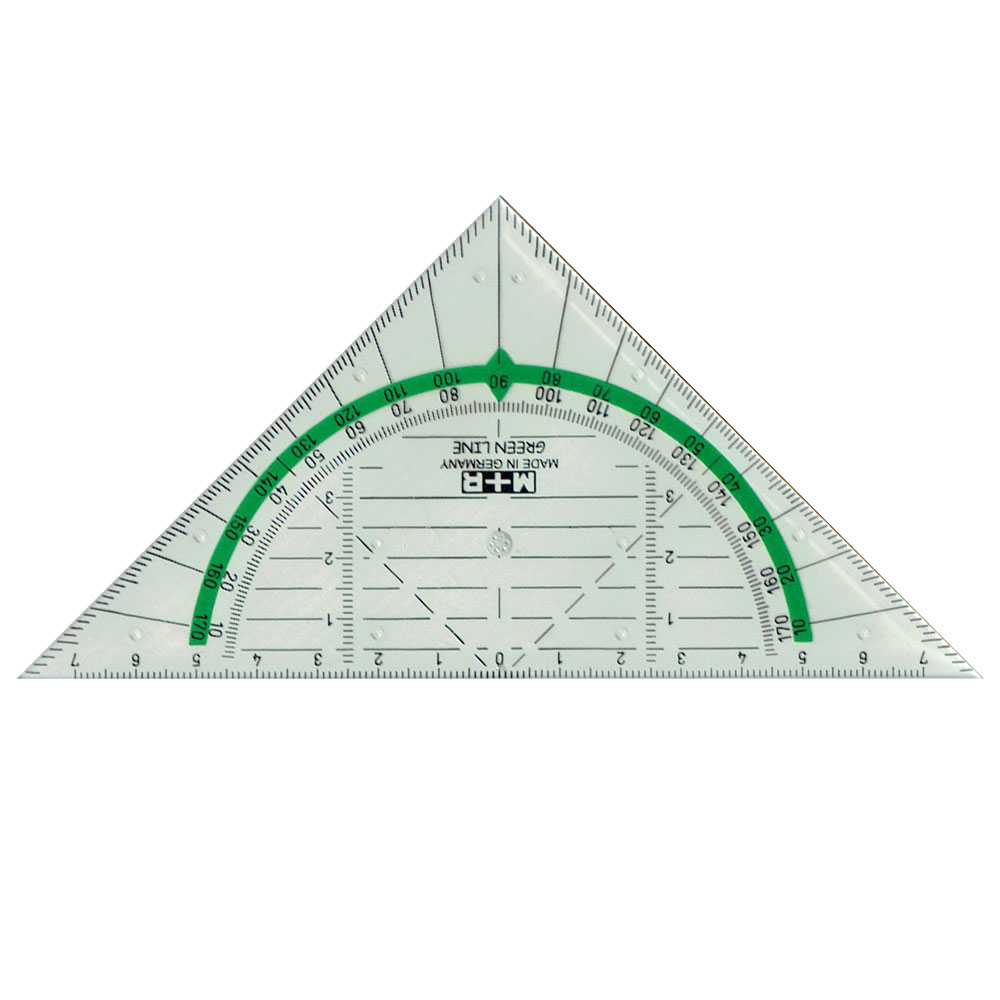 Geo Dreieck aus Biokunststoff, Green Line