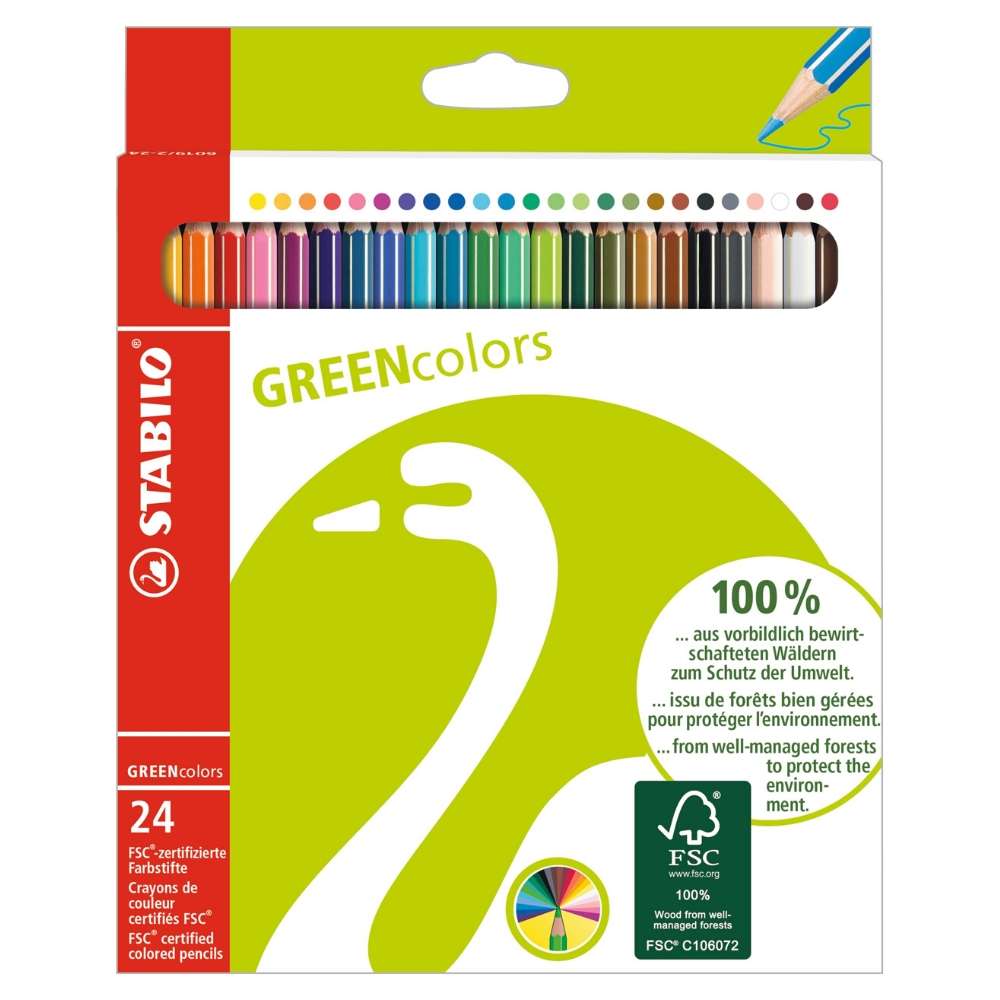 Stabilo green Colors, 24er Packung