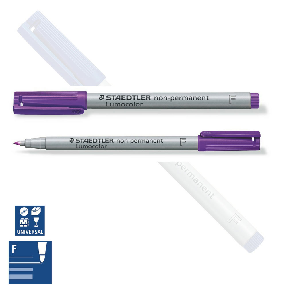 Folienstift wasserlöslich, fein, von Staedtler, violett