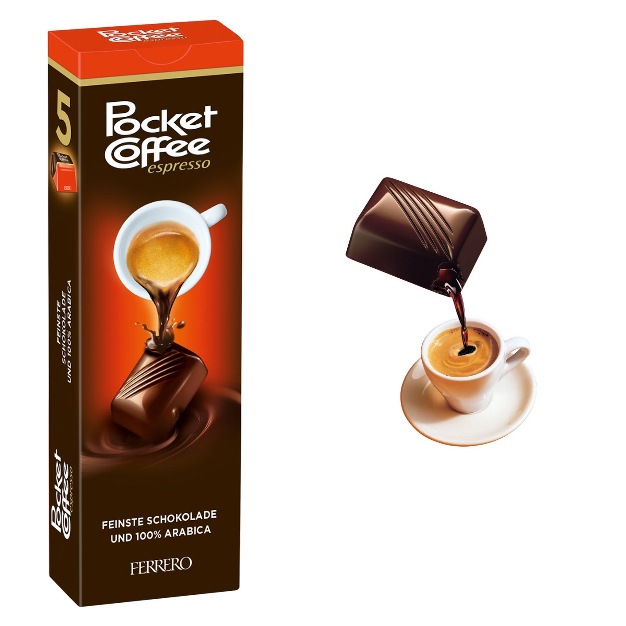 Pocket Coffee Espresso, 5 Stück