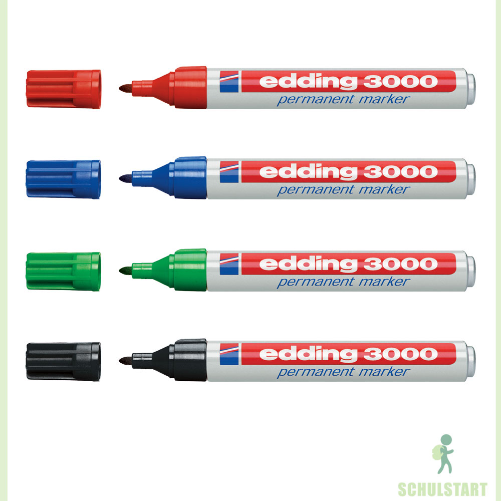 edding 3000, Permanent Marker schwarz