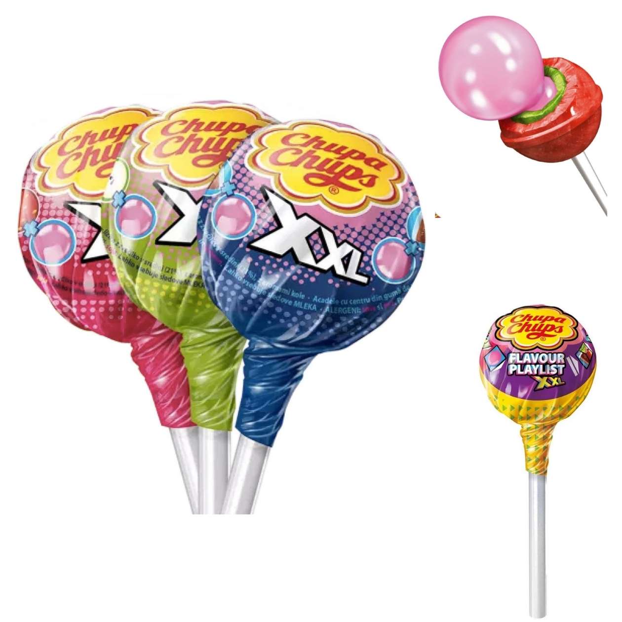 Chupa Chups XXL, verschiedene Sorten