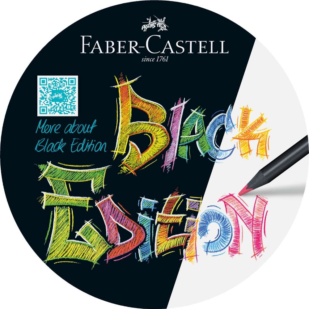 Faber-Castell Black Edition, 12 Buntstifte