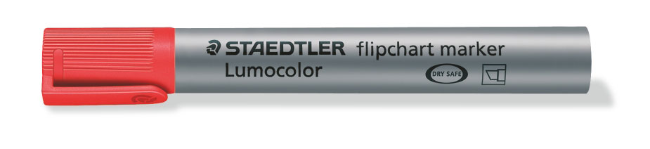 Flipchart Marker, Staedtler Lumocolor rot