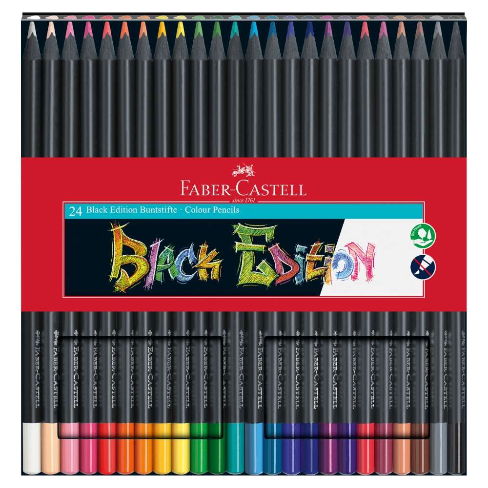 Faber-Castell Black Edition, 24 Buntstifte