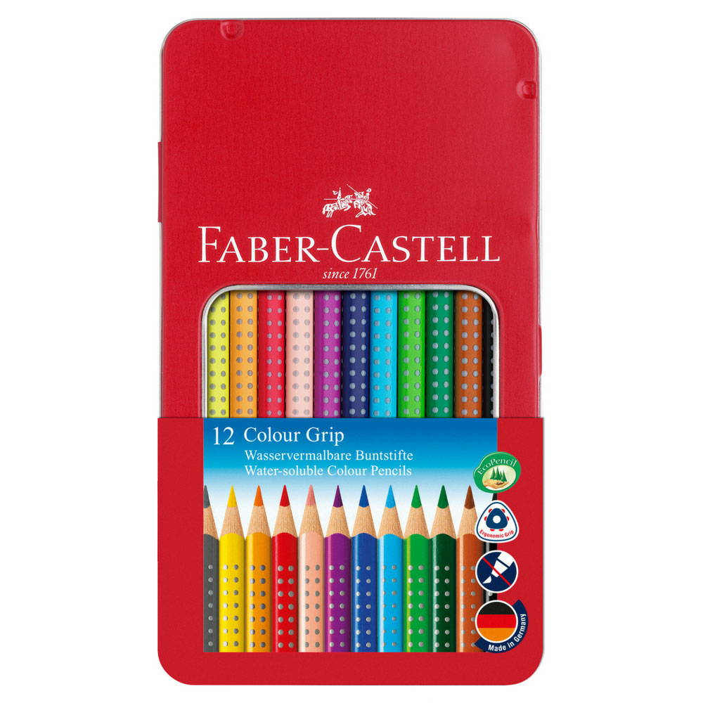 Faber-Castell Colour Grip 12 Farben im Metalletui