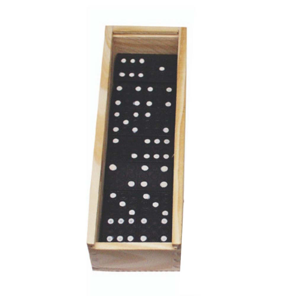 Domino Spiel, Holzbox