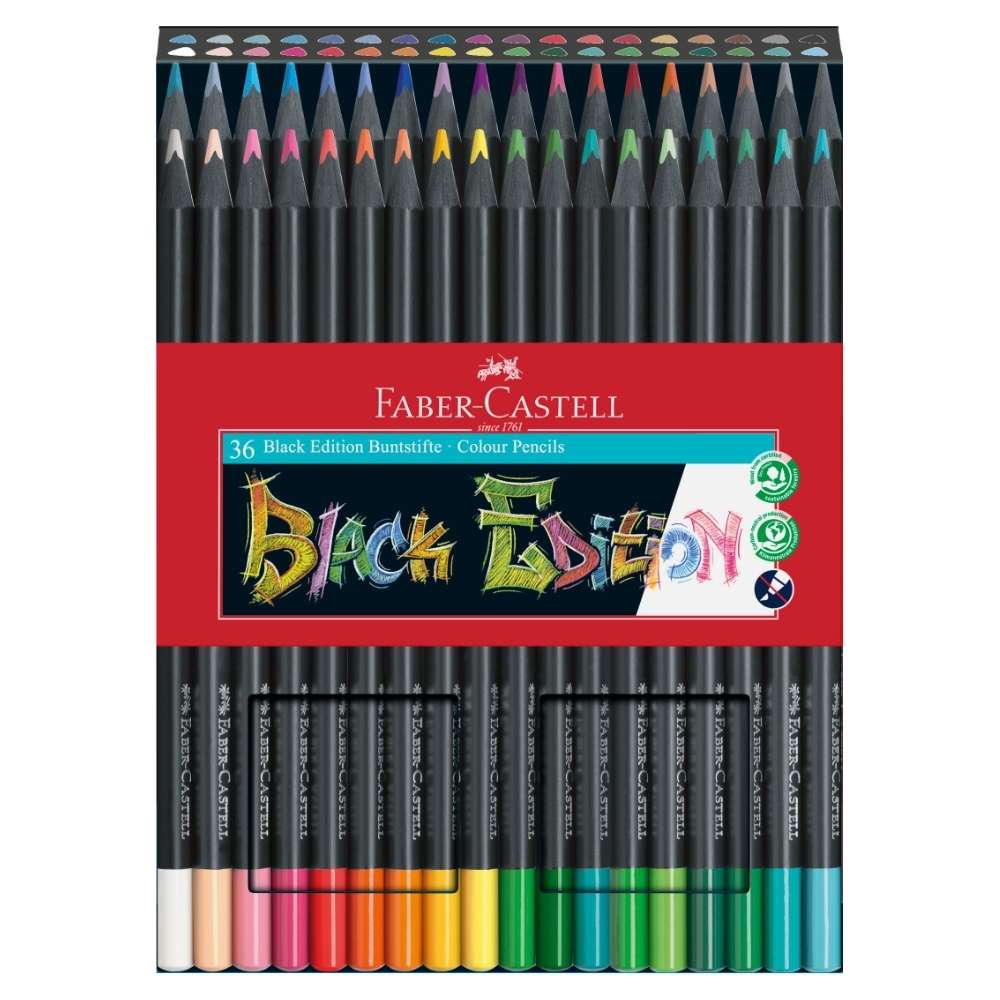 Faber-Castell Black Edition, 36 Buntstifte