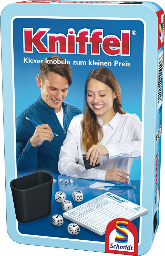 Kniffel, Reisespiel in Metalldose