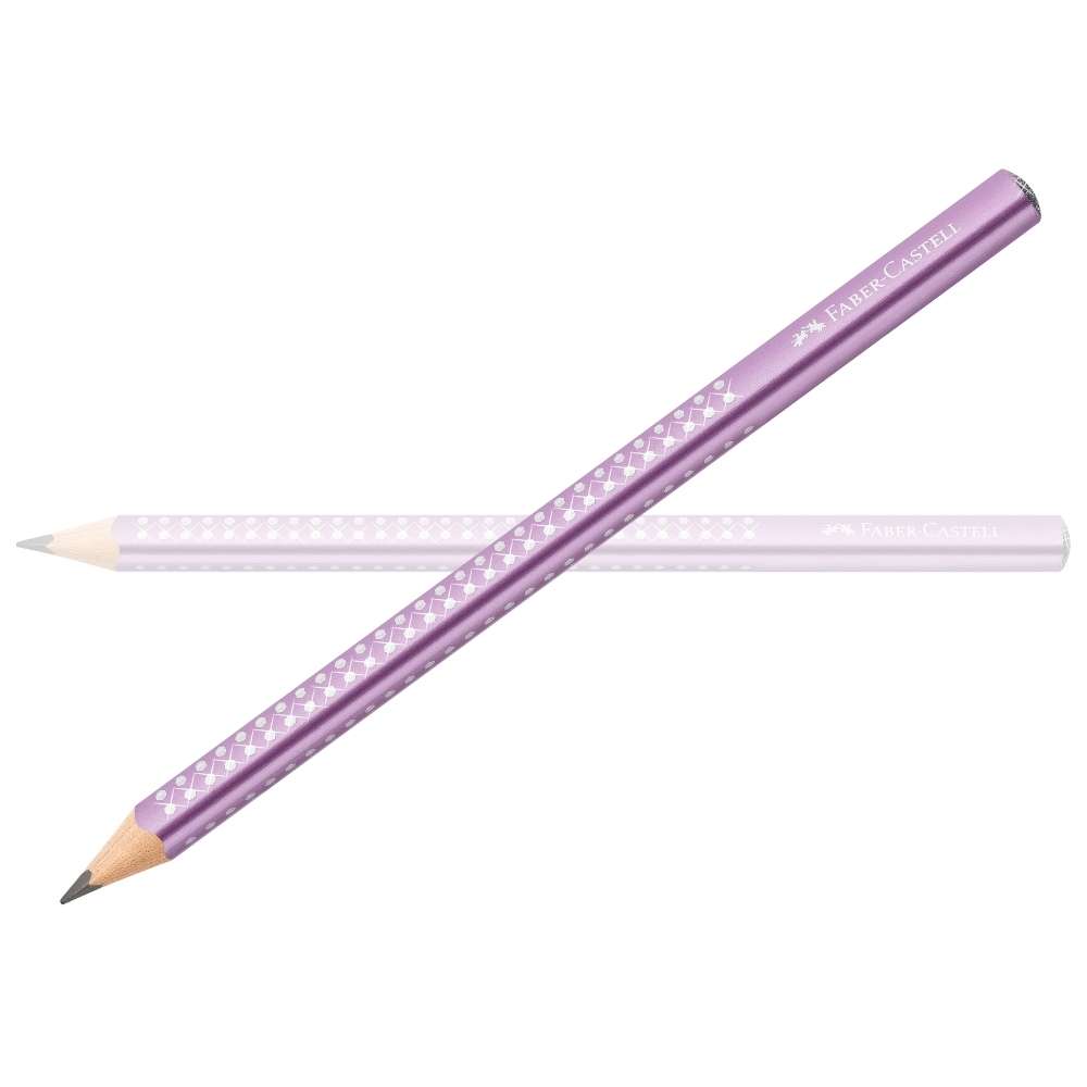 Faber-Castell Sparkle Metallic Jumbo Bleistift, violet metallic