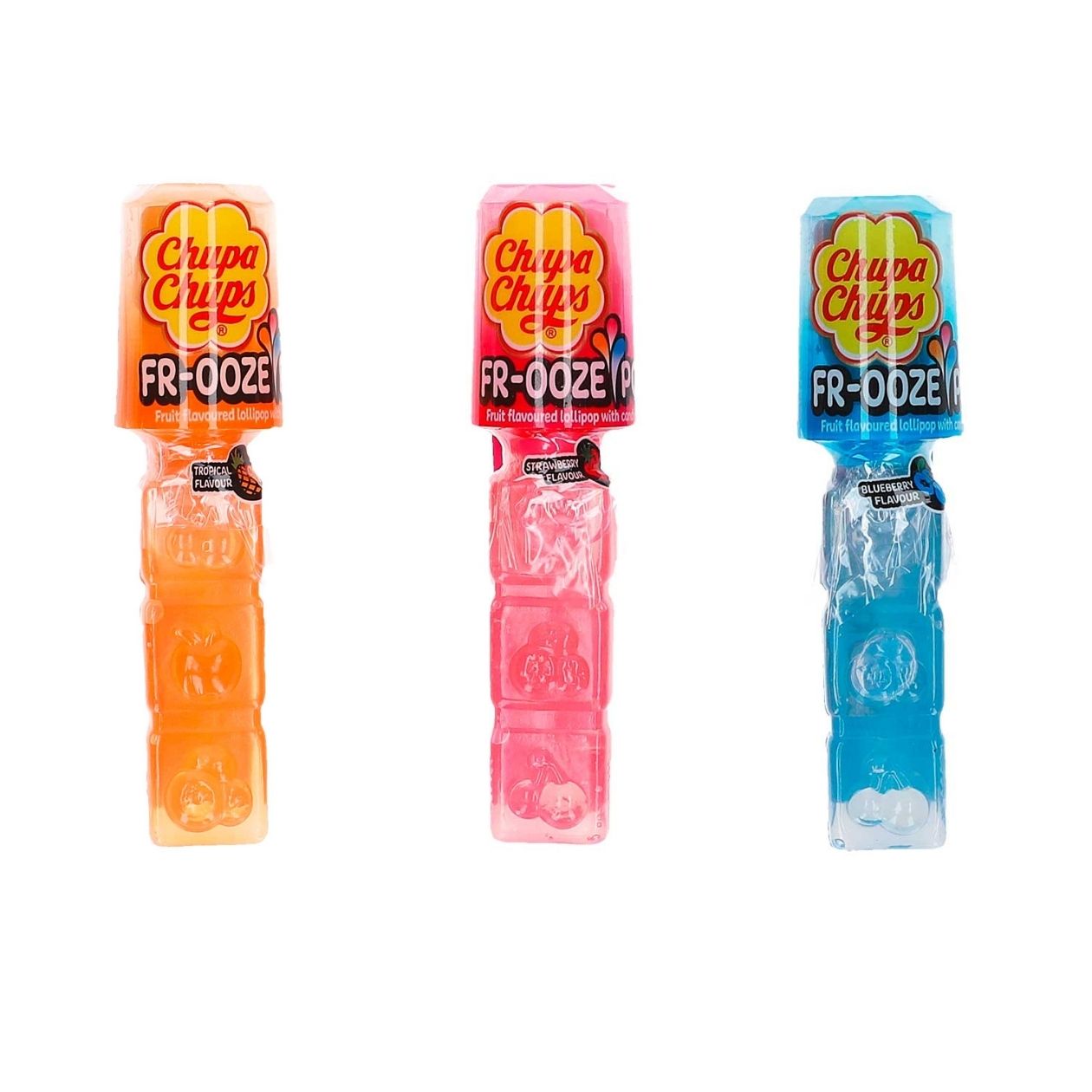 Chupa Chups Fr-ooze Pop Lutscher mit Flüssig-Gel, sortiert