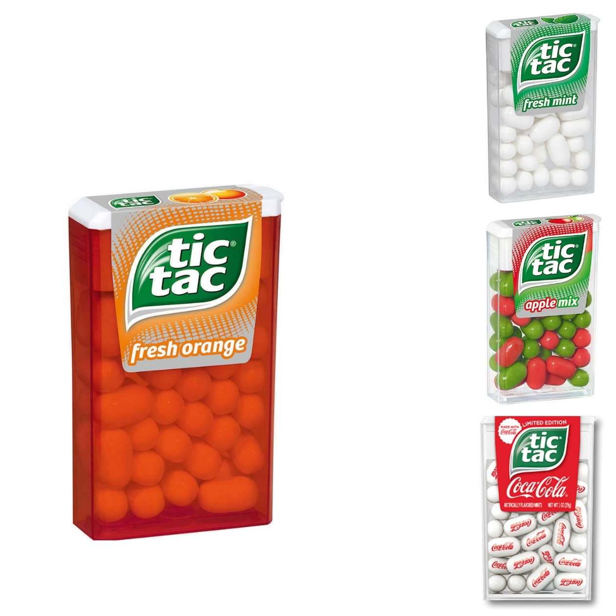 tic tac, 18 g, verschiedene Sorten