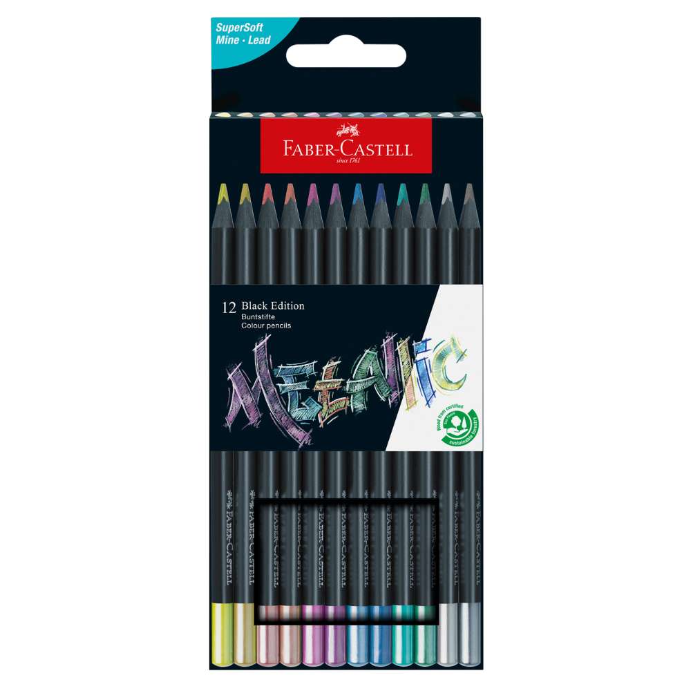 Faber-Castell Black Edition Metallic, 12er