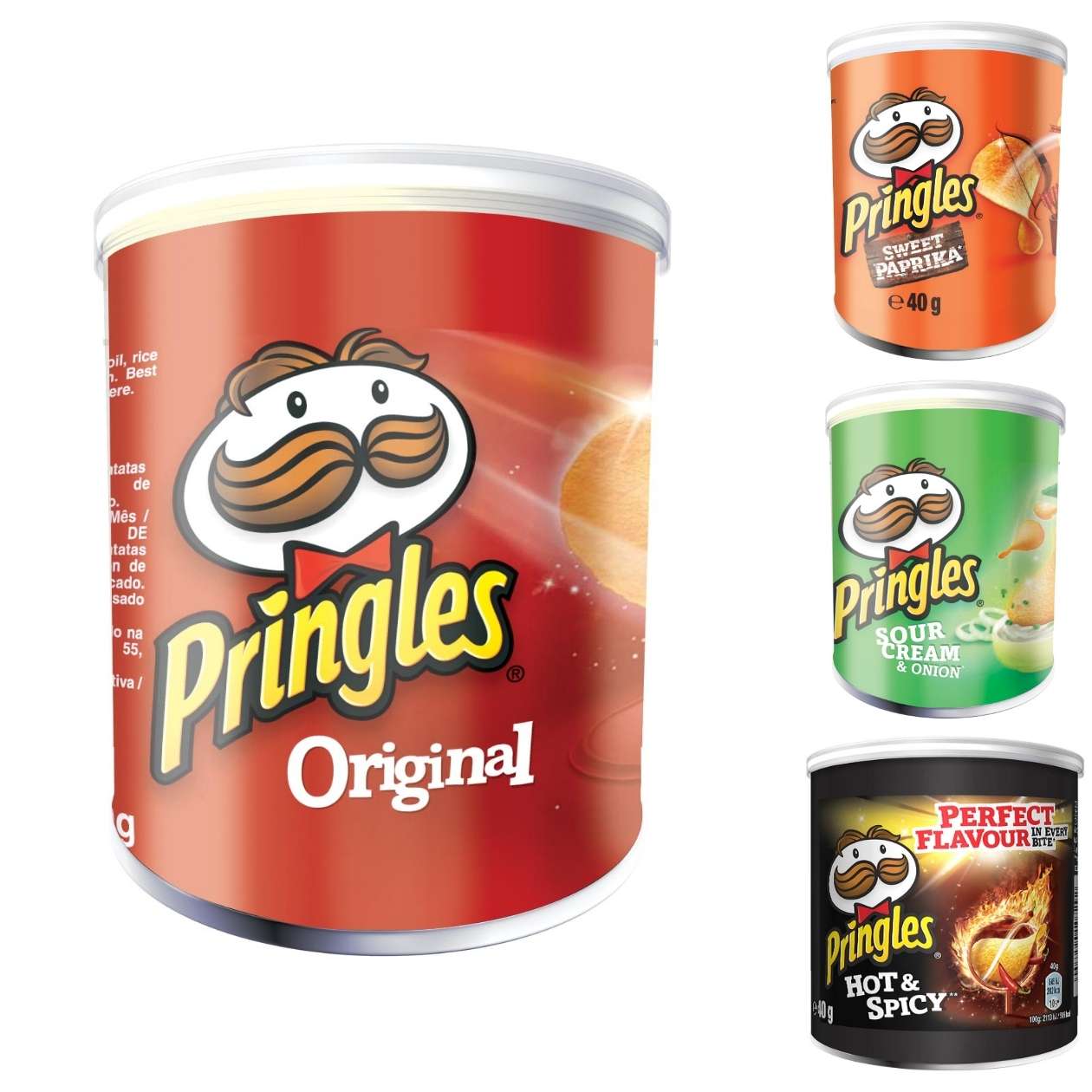 Pringles kleine Dose, verschiedene Sorten, 40 g