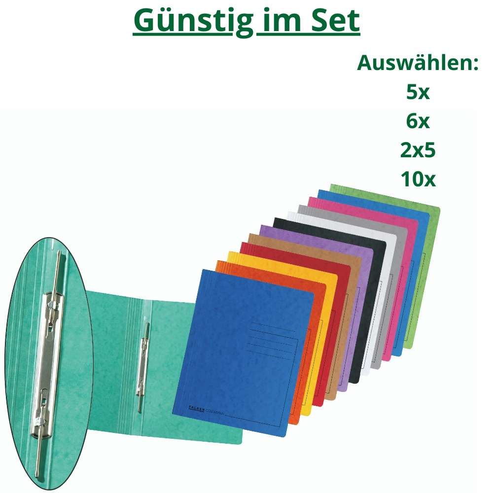 Spiralhefter Pappe von Falken im Set