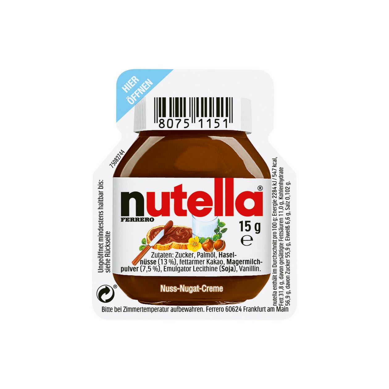 nutella Einzelportion