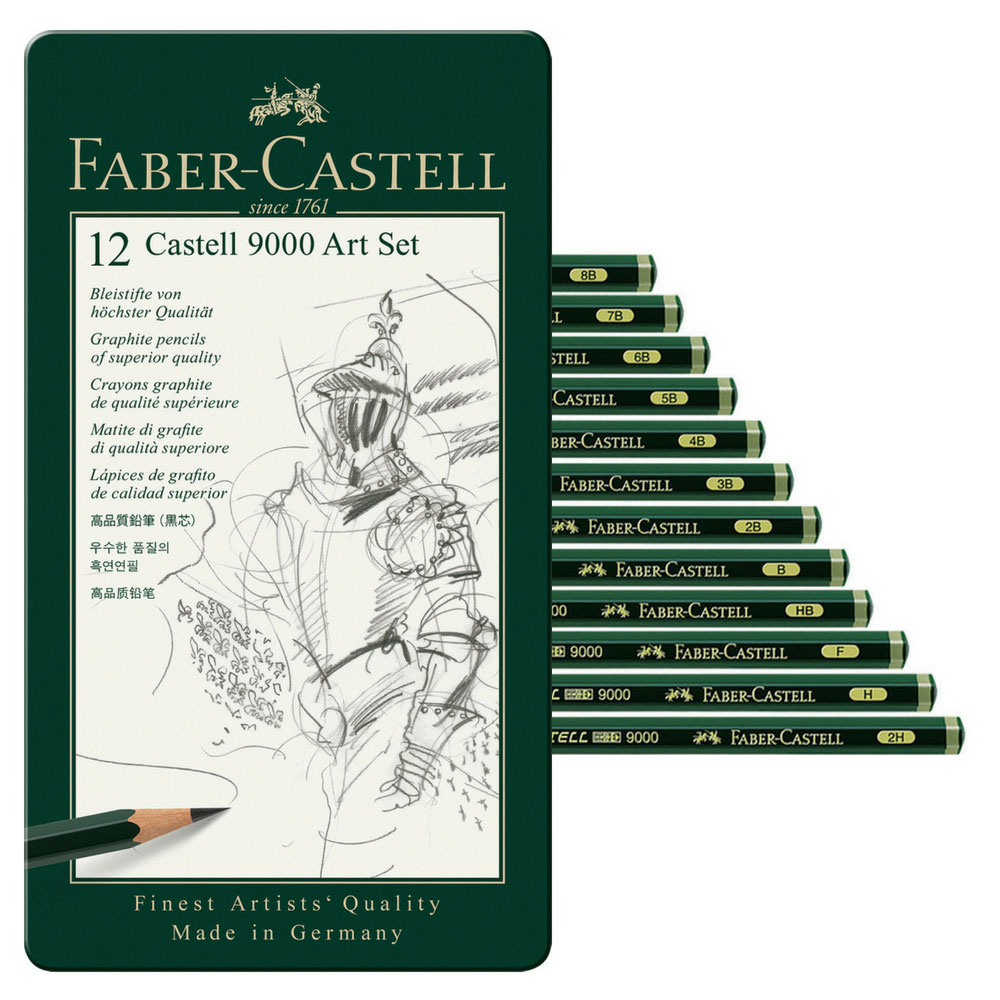 Faber-Castell Bleistift-Set Art, 8B bis 2H