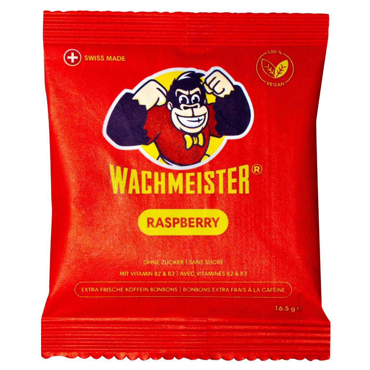 Wachmeister Koffeinbonbons, Raspberry