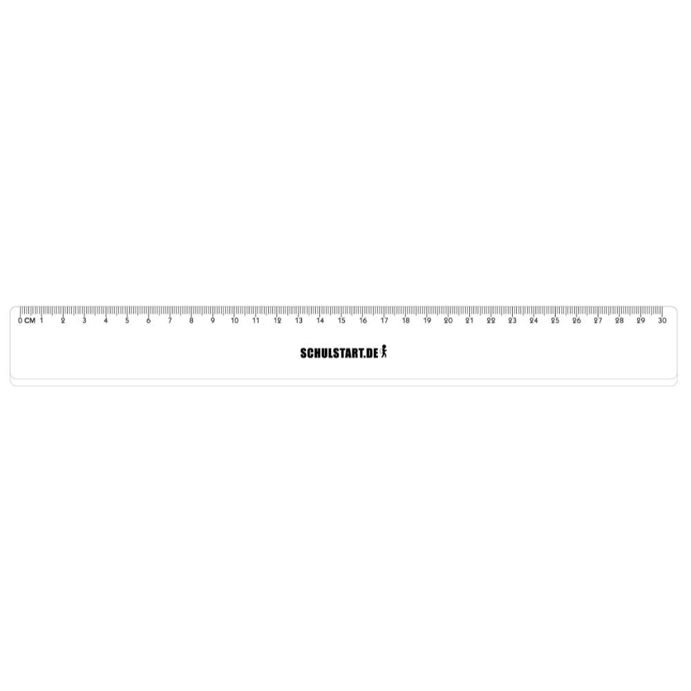 Lineal 30 cm, Kunststoff transparent, schulstart