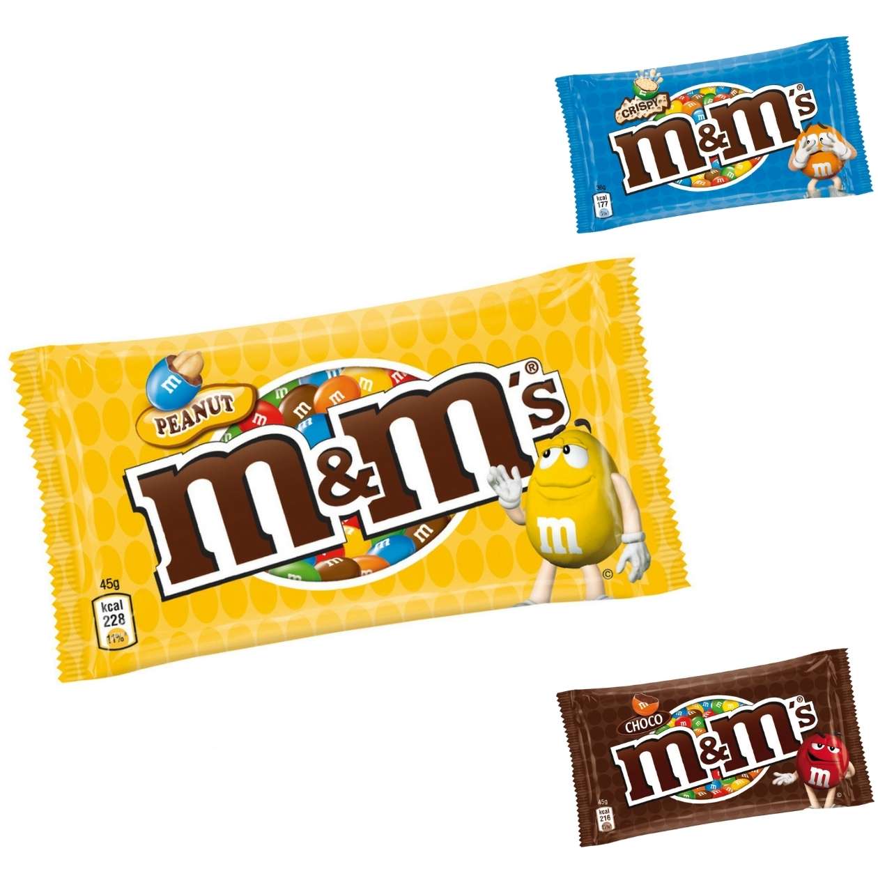 m&m's, verschiedene Sorten