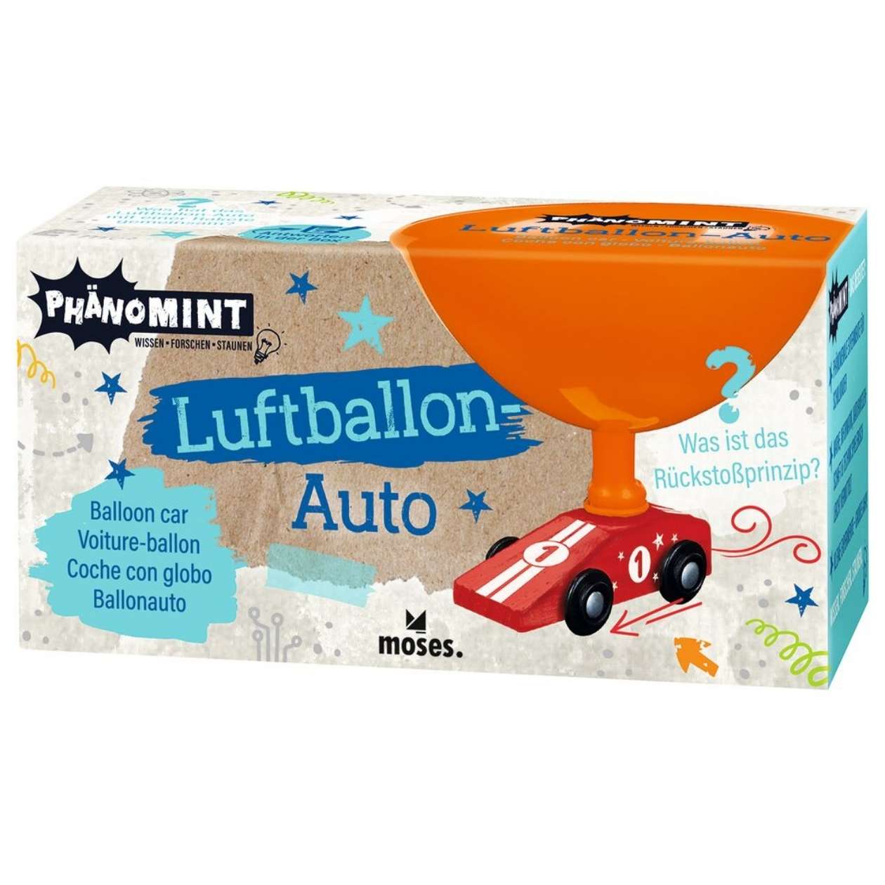 PhänoMINT Luftballon-Auto, sortiert