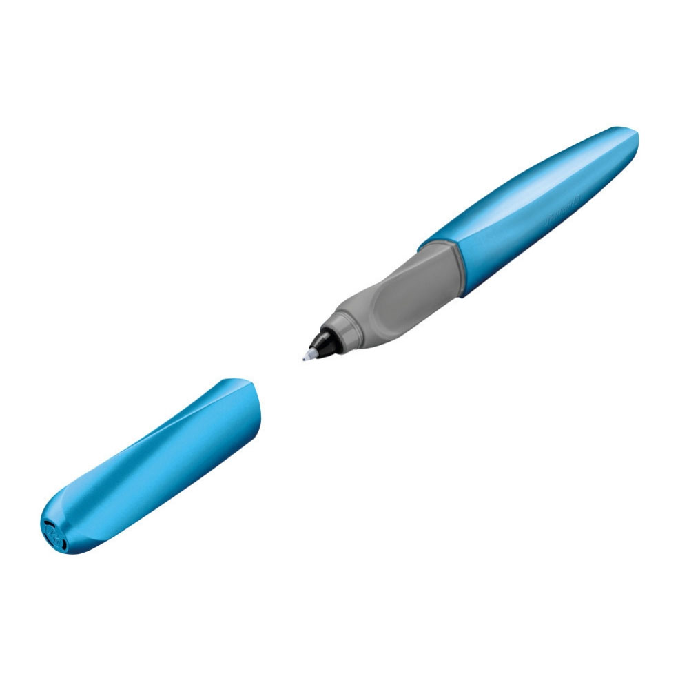 Pelikan Twist Tintenroller blau metallic/grau (frosted blue)