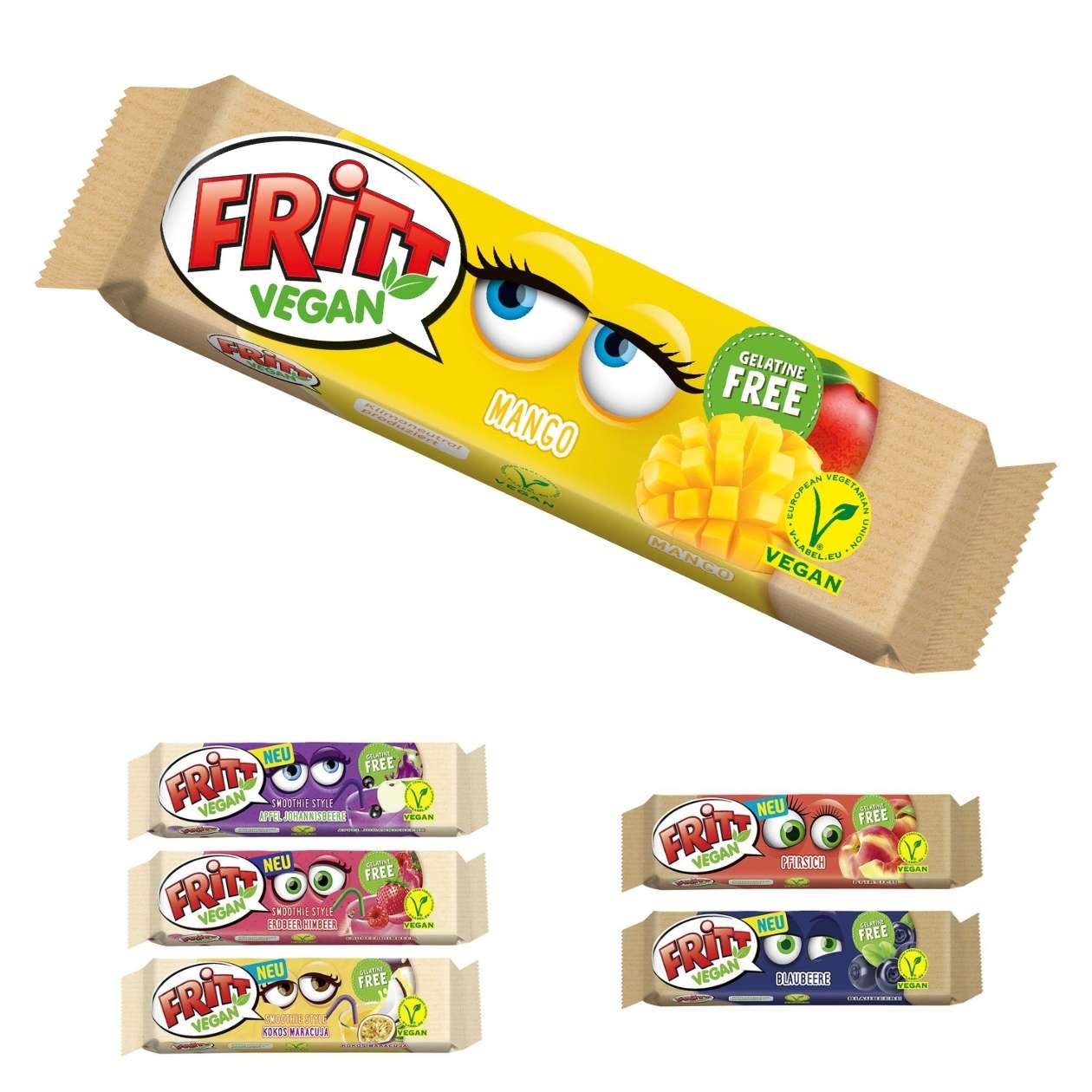 Fritt Vegan Kaustreifen, verschiedene Sorten