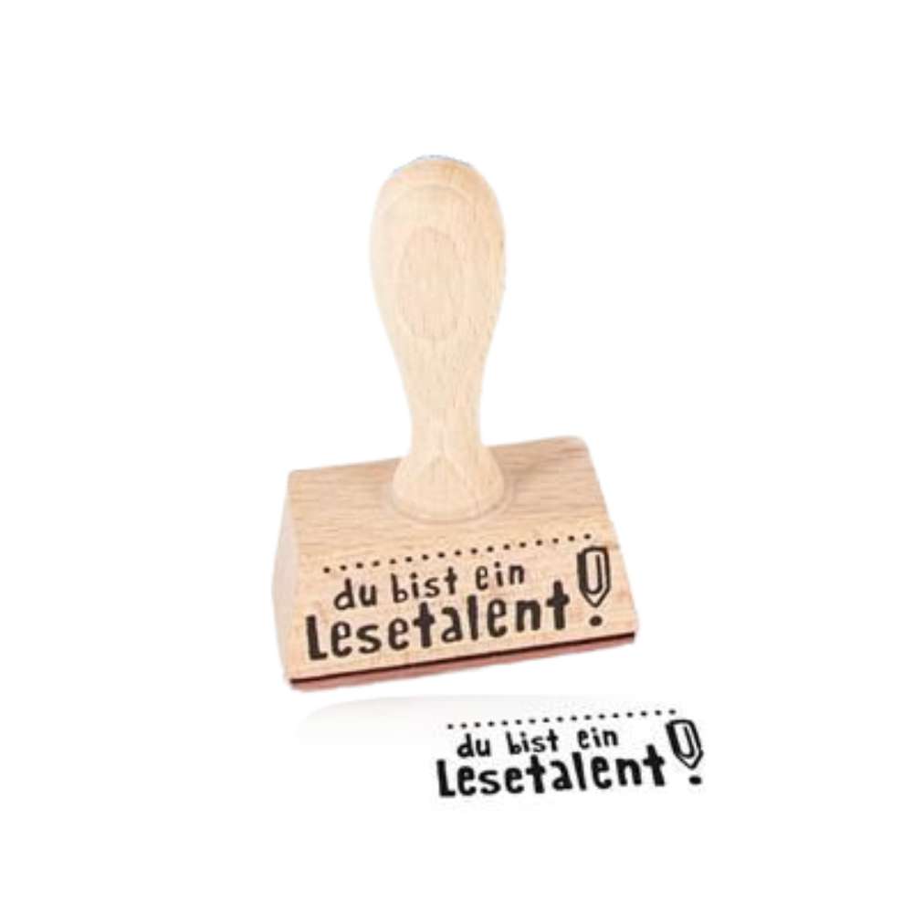 Motivationsstempel Lehrer, Deutsch - Lesetalent