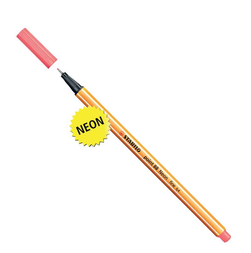 Stabilo Fineliner point 88, neonrot 040