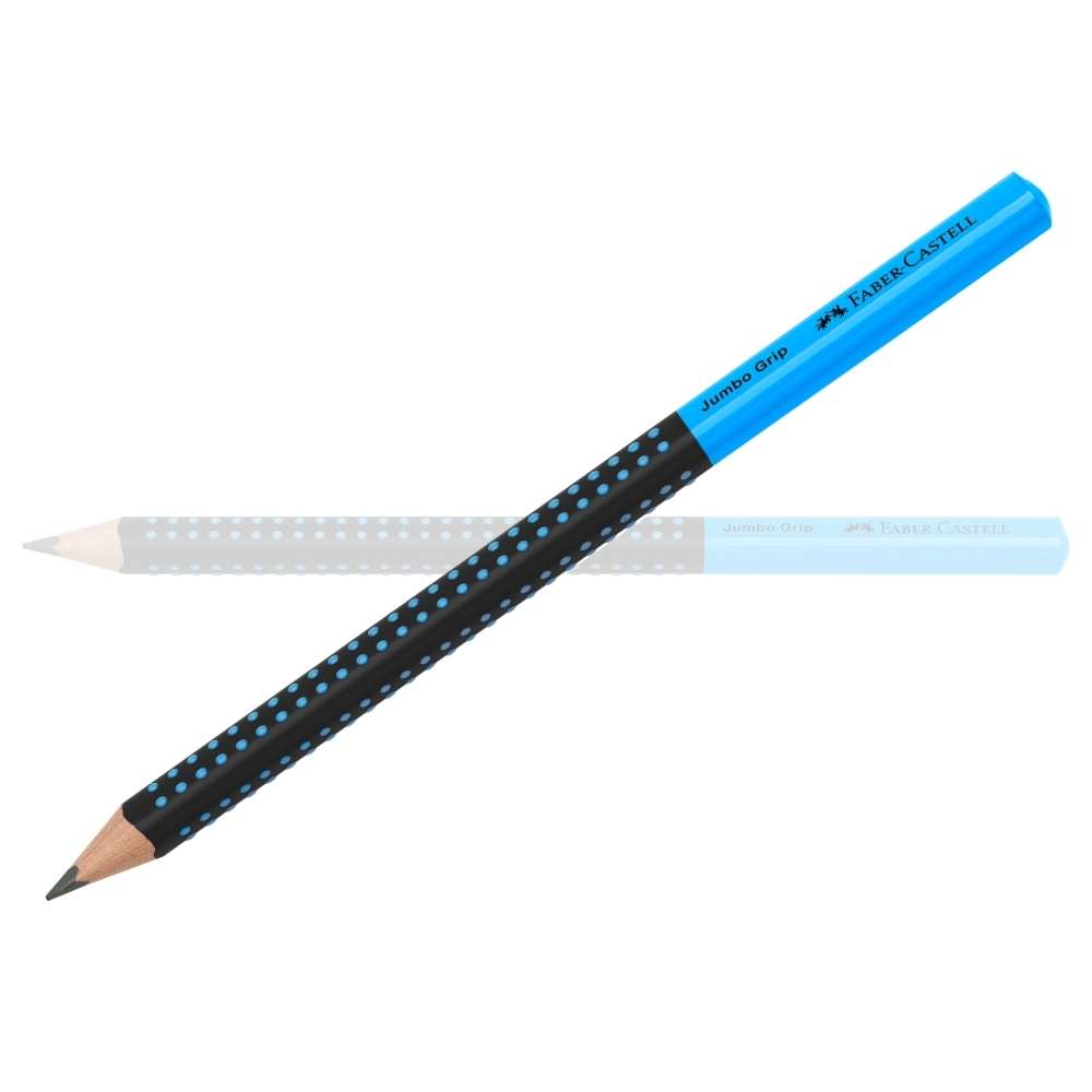 Schreiblernbleistift Jumbo Grip HB, Faber-Castell, schwarz-blau