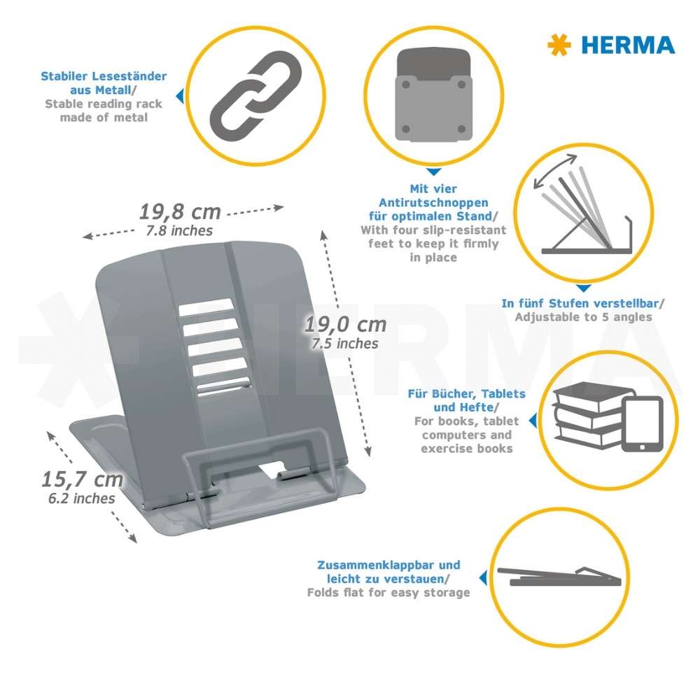 Leseständer Herma, weiß