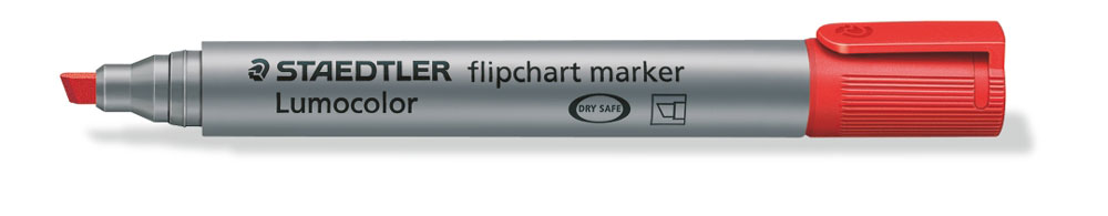 Flipchart Marker, Staedtler Lumocolor rot