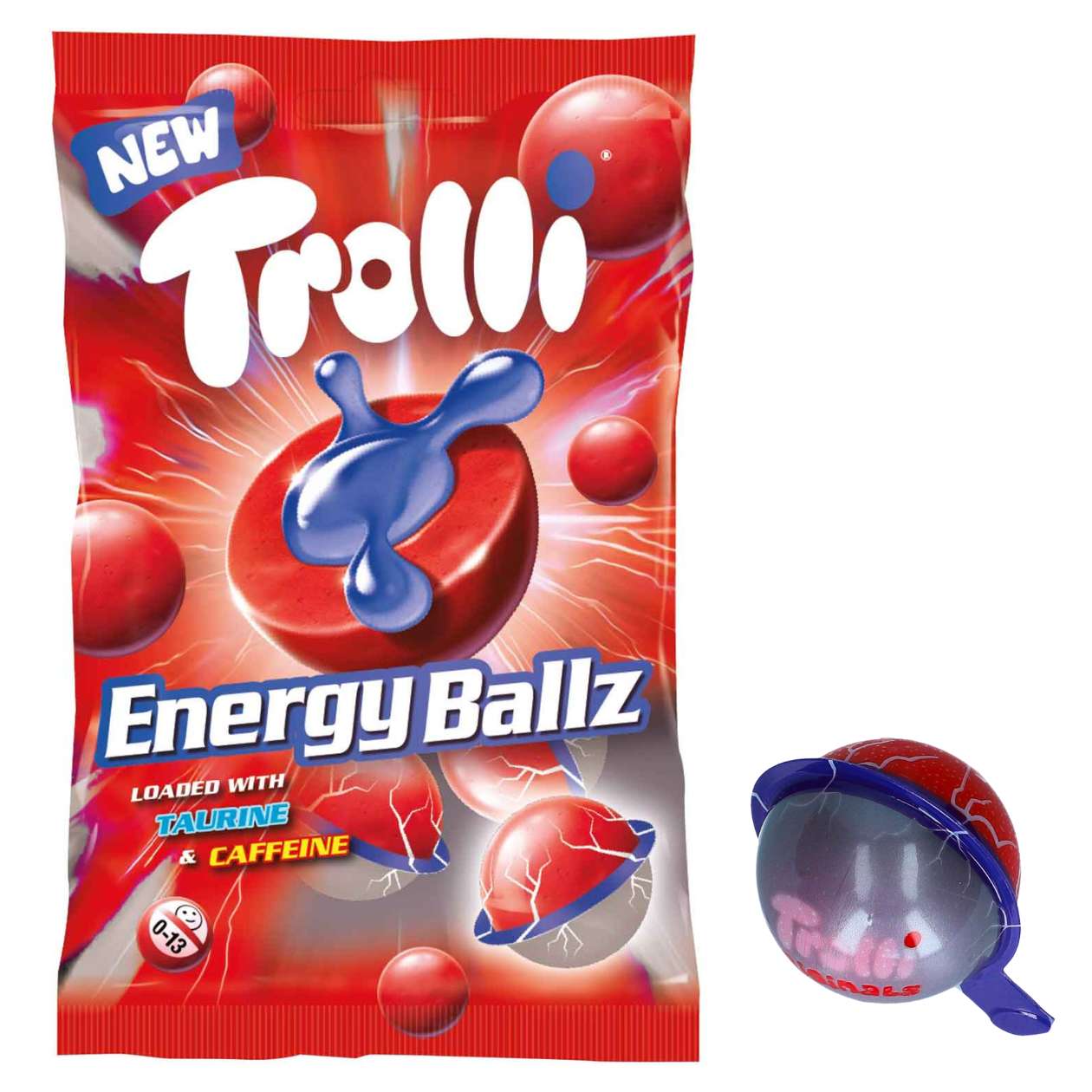 Trolli Energy Ballz mit Taurin & Koffein, 75 g