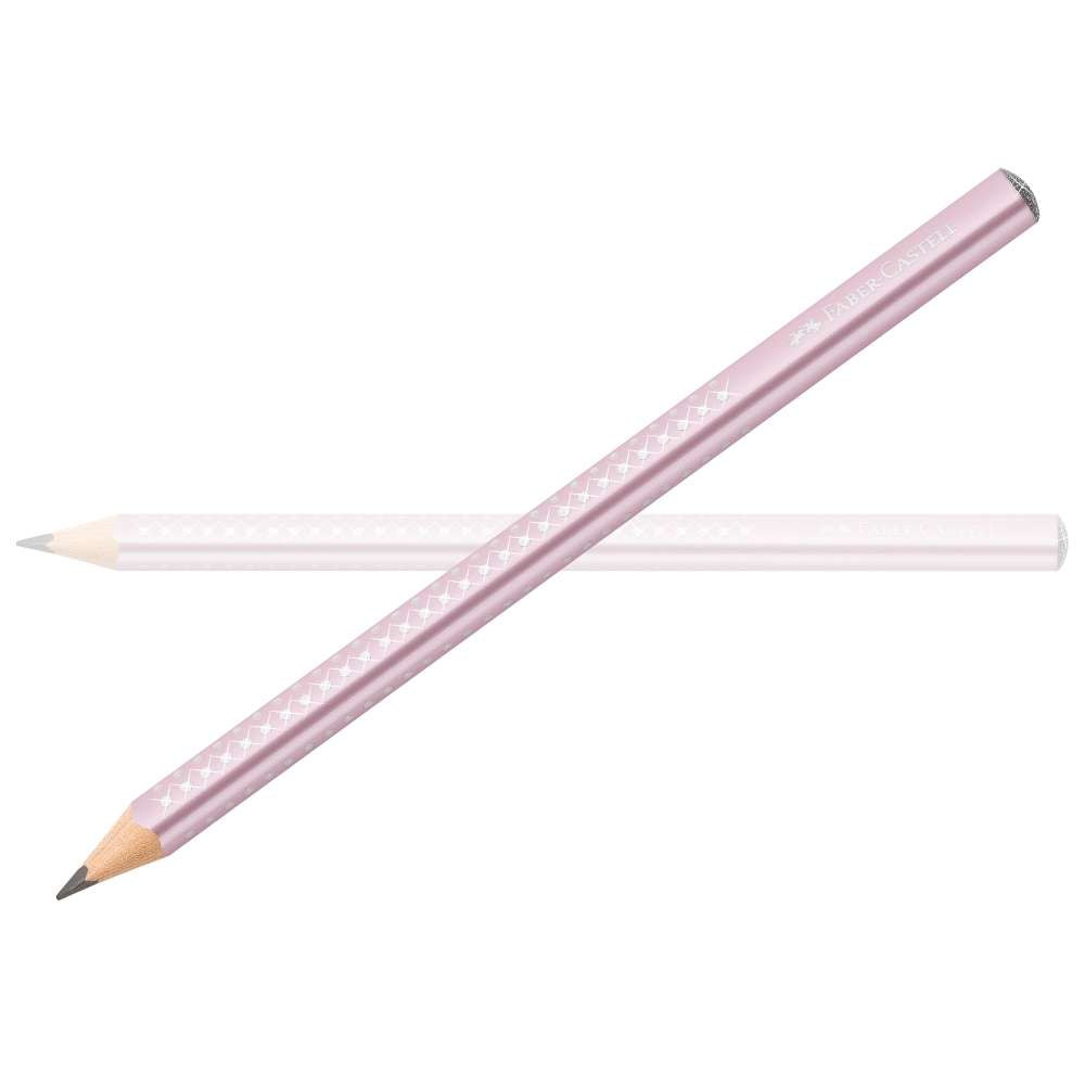 Faber-Castell Sparkle Metallic Jumbo Bleistift, rose metallic