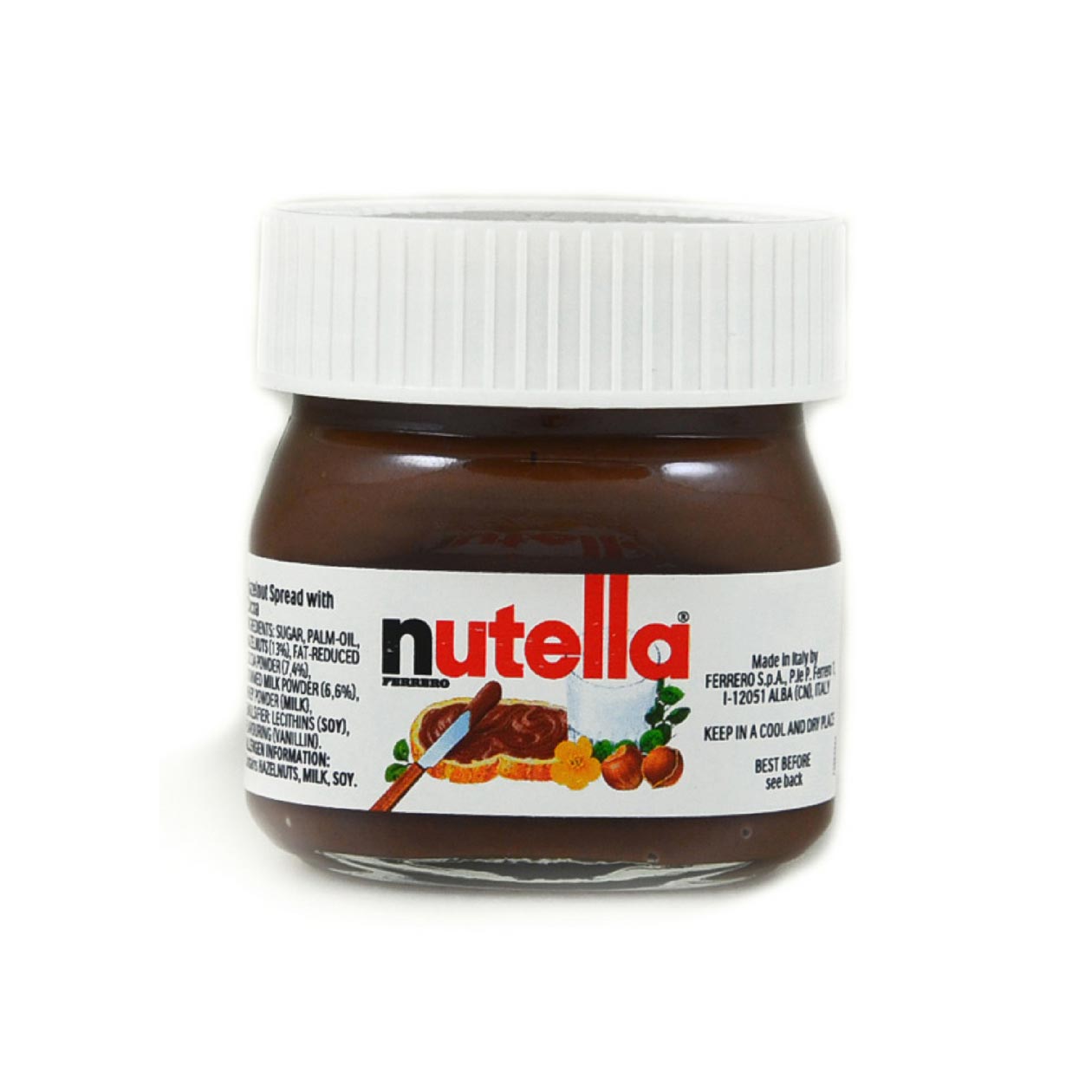 Mini nutella Glas